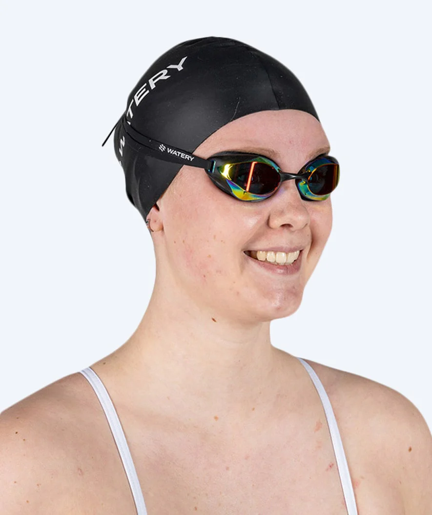 Watery swimming cap (from 10 years) - Signature - Black - Image 5