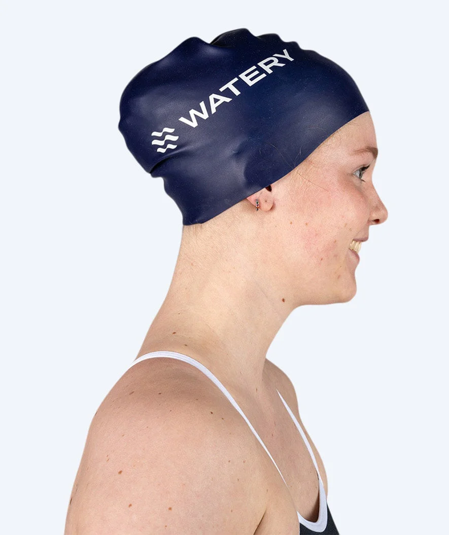 Watery swimming cap (from 10 years) - Signature - Dark blue - Image 3