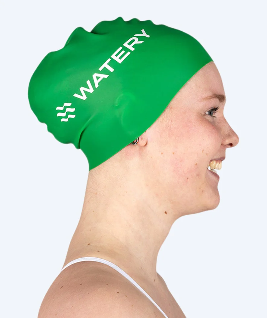 Watery swimming cap (from 10 years) - Signature - Green - Image 3