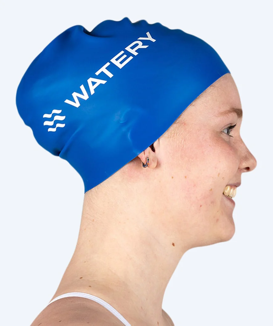 Watery swimming cap (from 10 years) - Signature - Royal Blue - Image 3