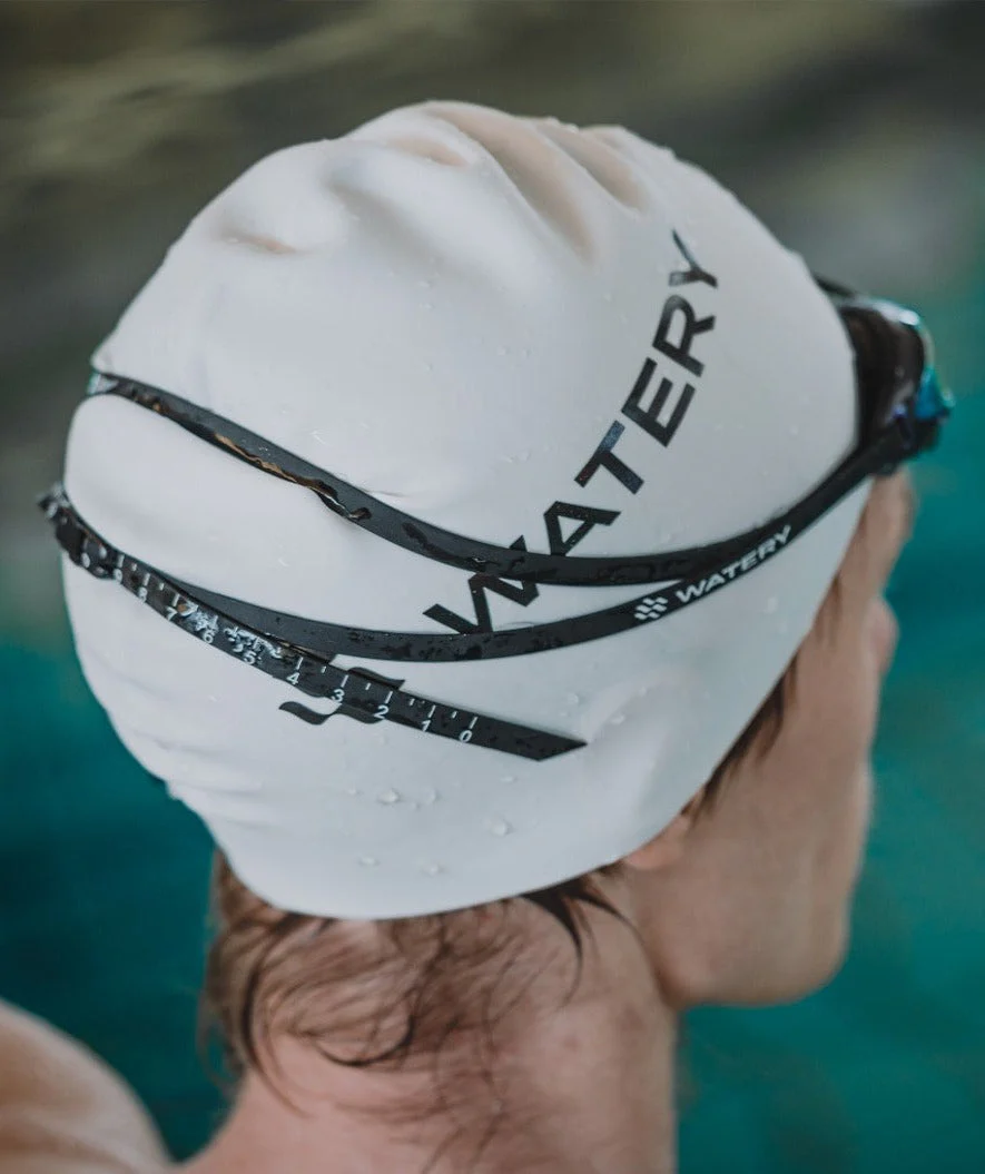 Watery swimming cap (from 10 years) - Signature - White - Image 8