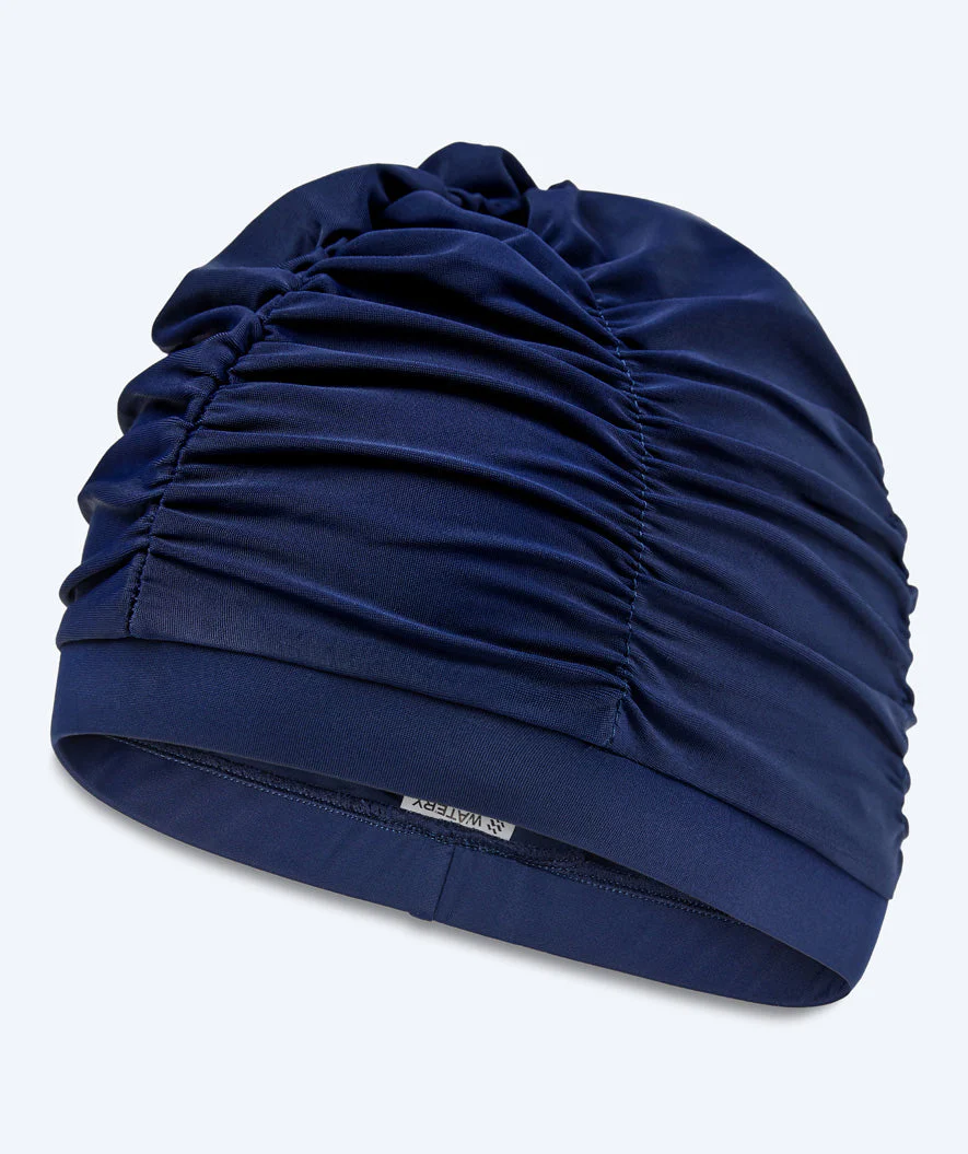 Watery swimming cap with drapes - Maxwell - Dark blue