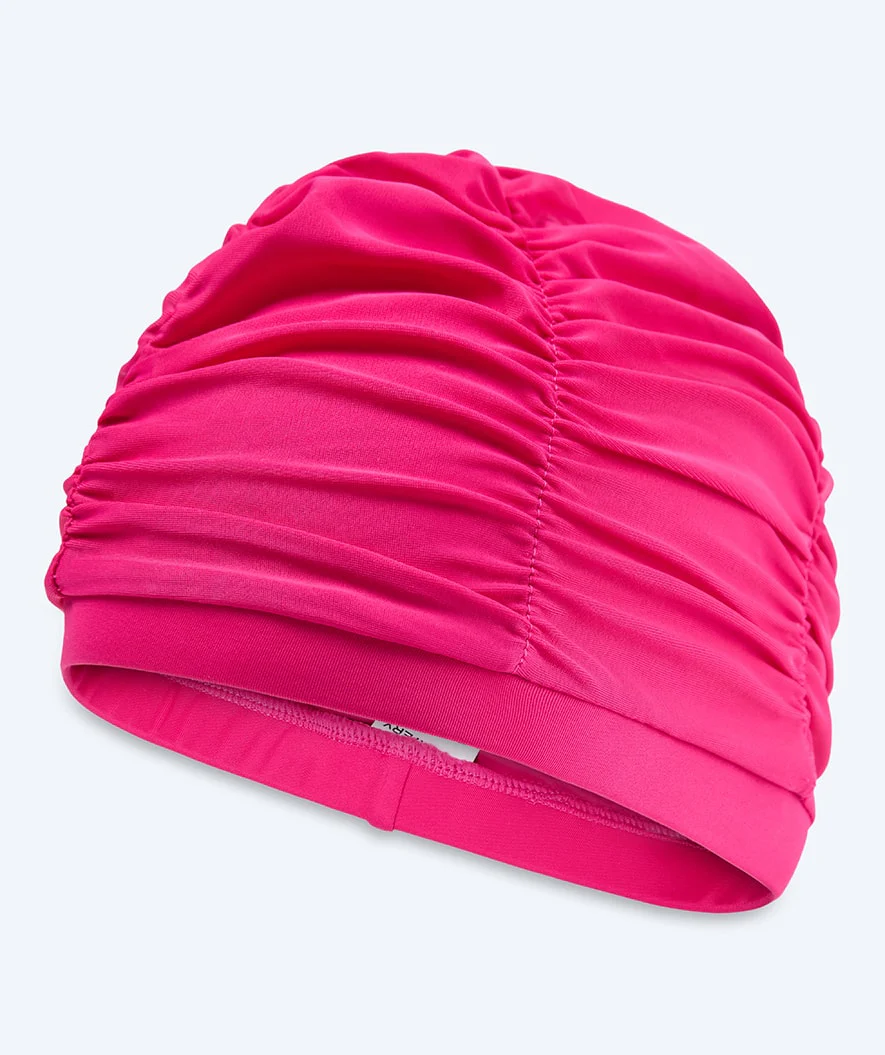 Watery swimming cap with drapes - Maxwell - Rose Red