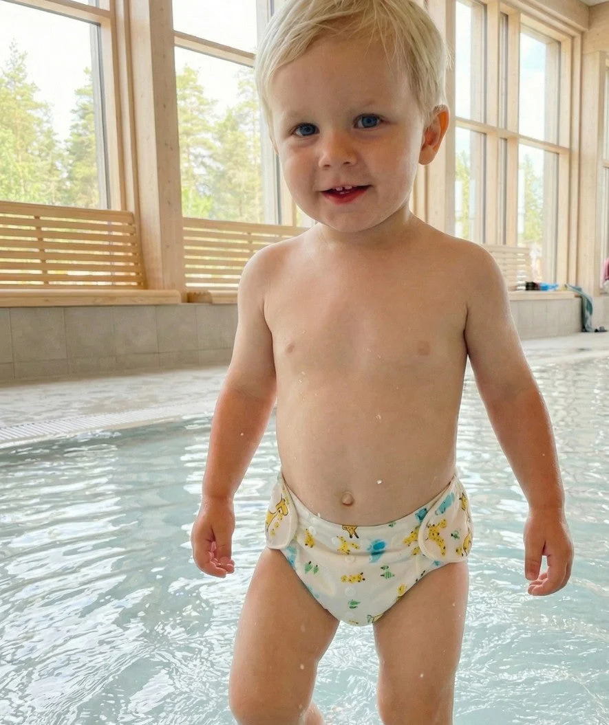 Watery swim diaper - Ondine - White - Image 7