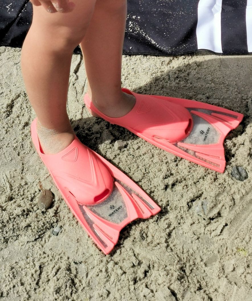 Watery swim fins for kids (25-34) - Bimasha - Light pink - Image 3