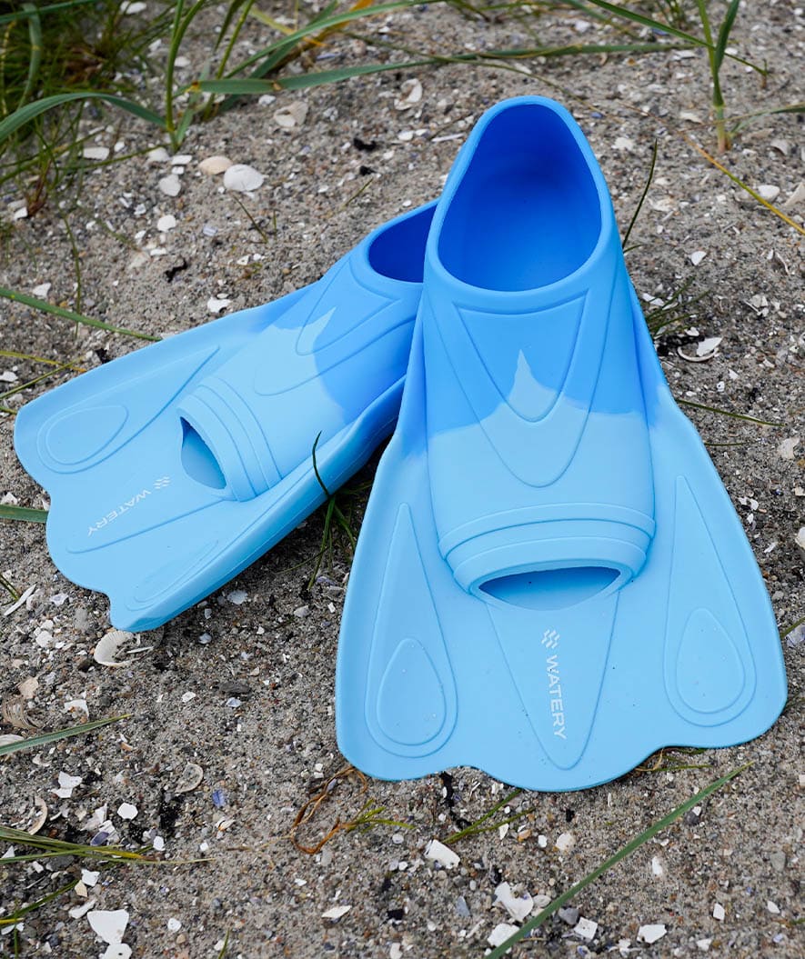 Watery swim fins for kids - Leander - Blue - Image 5