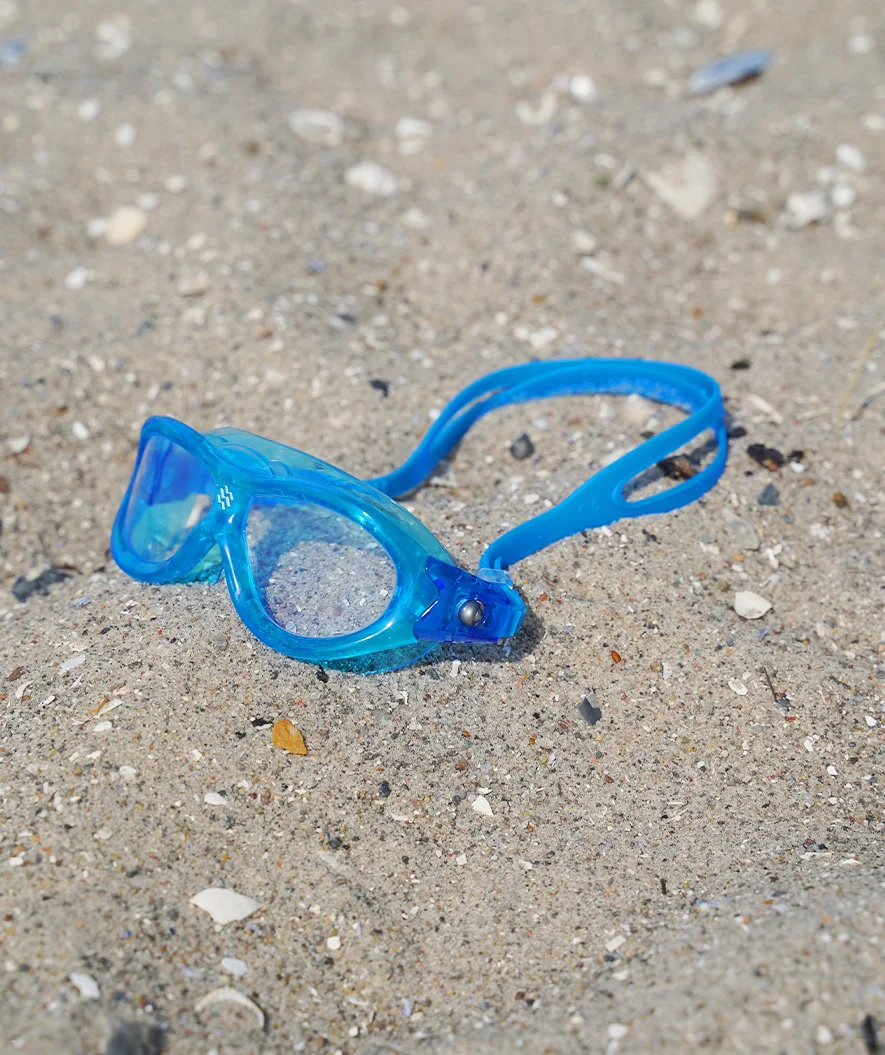 Watery swimming goggles for kids (2-8) - Wilton - Atlantic Blue/clear - Image 6