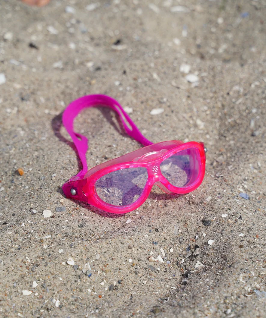 Watery swimming goggles for kids (2-8) - Wilton - Atlantic Pink/clear - Image 4
