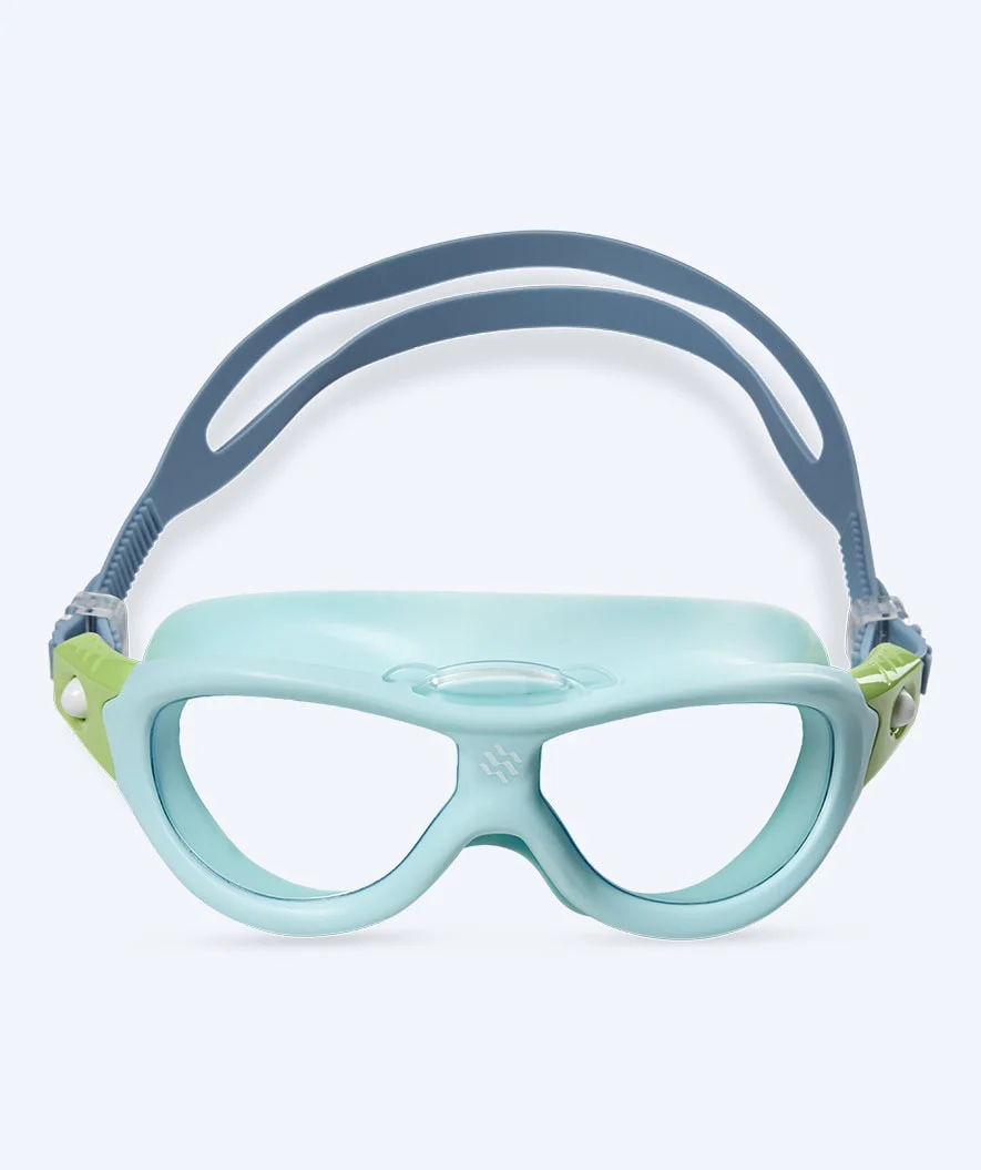 Watery swimming goggles for kids (2-8) - Wilton - Blue/clear - Image 2