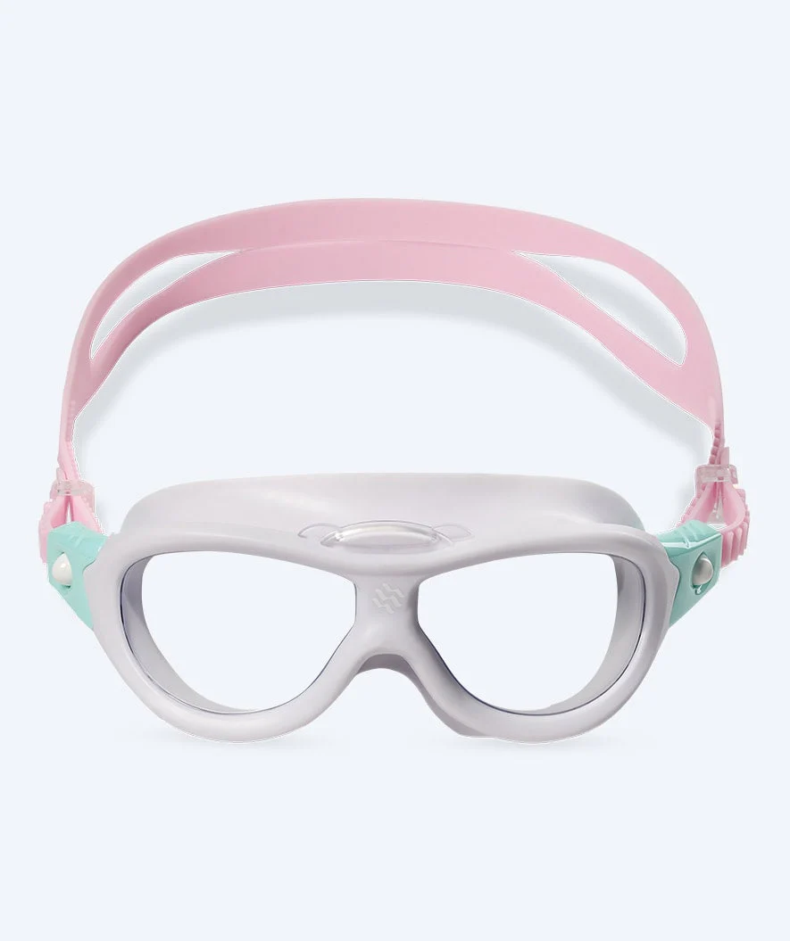 Watery swimming goggles for kids (2-8) - Wilton - Light pink/purple - Image 2