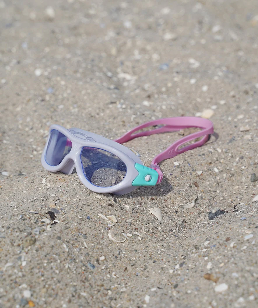 Watery swimming goggles for kids (2-8) - Wilton - Light pink/purple - Image 6