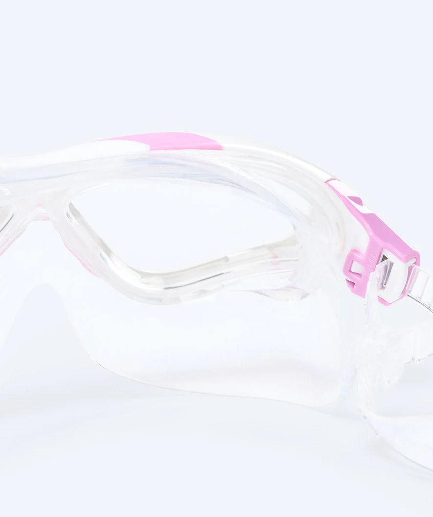 Watery swim mask for adults - Mantis - Pink/clear - Image 8