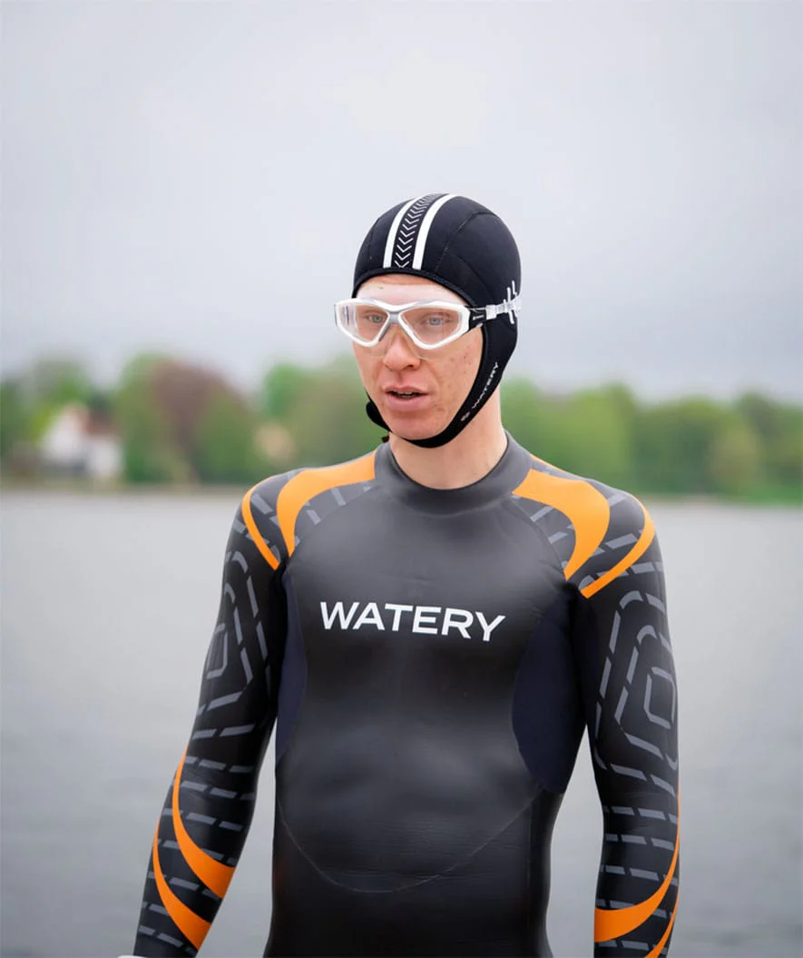 Watery swim mask for adults - Mantis - White/grey - Image 16