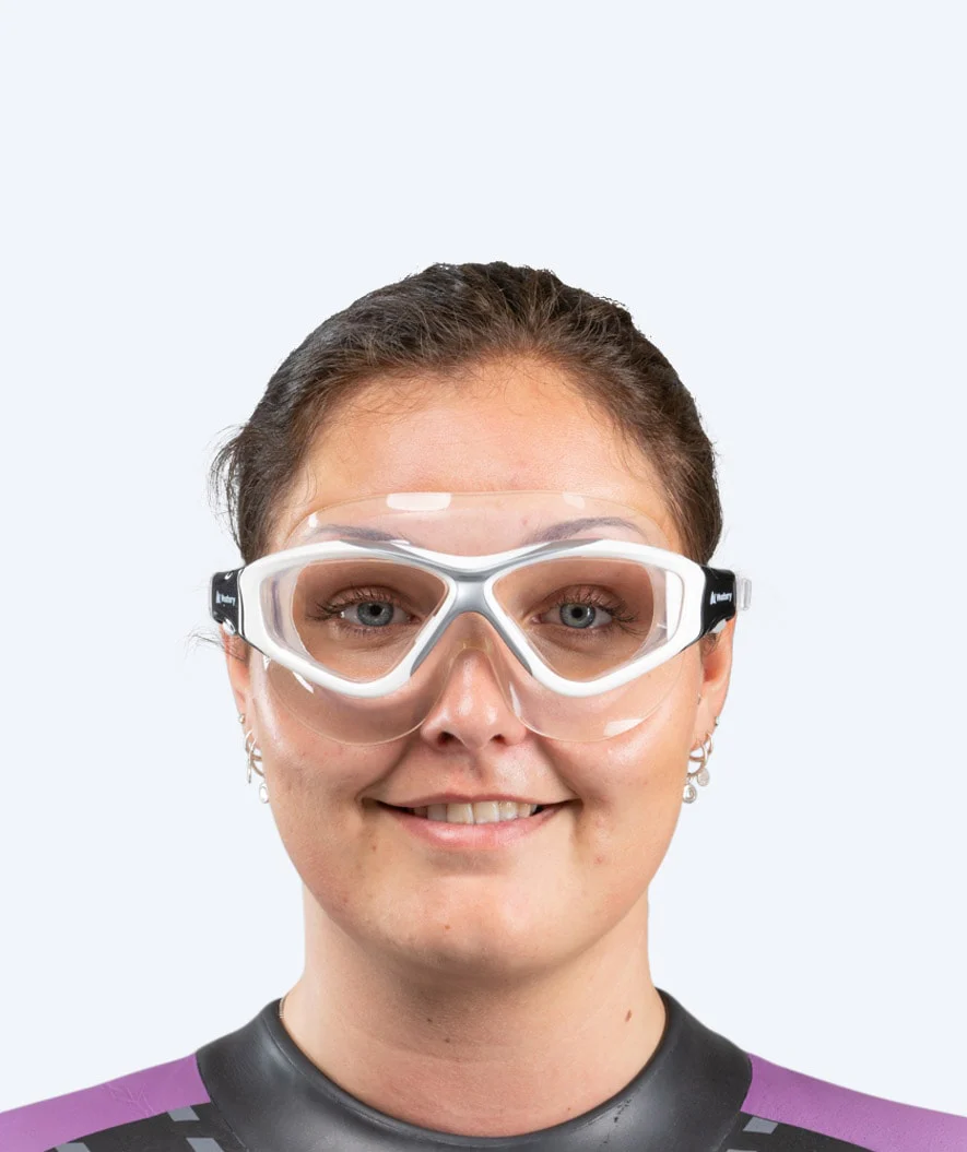 Watery swim mask for adults - Mantis - White/grey - Image 9