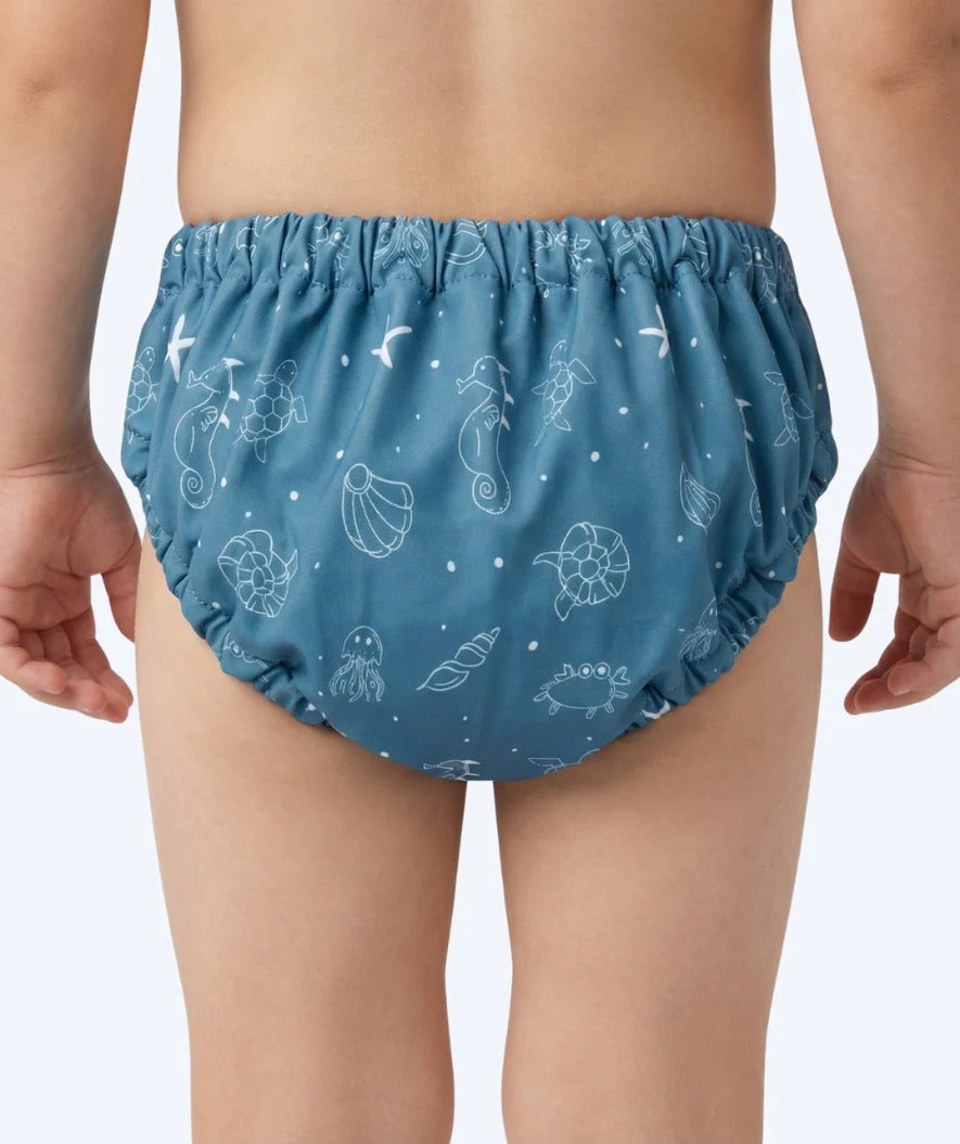 Watery swim nappies for kids - Foss Lining Nappy - Atlantic Blue - Image 2