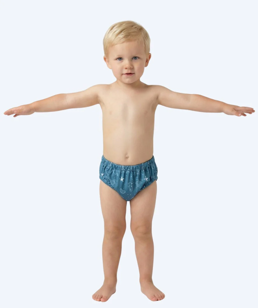 Watery swim nappies for kids - Foss Lining Nappy - Atlantic Blue - Image 6