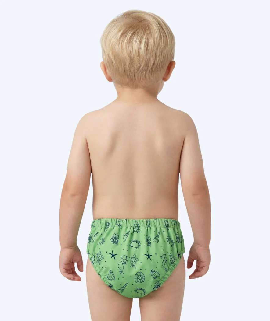 Watery swim nappies for kids - Foss Lining Nappy - Atlantic Green - Image 2