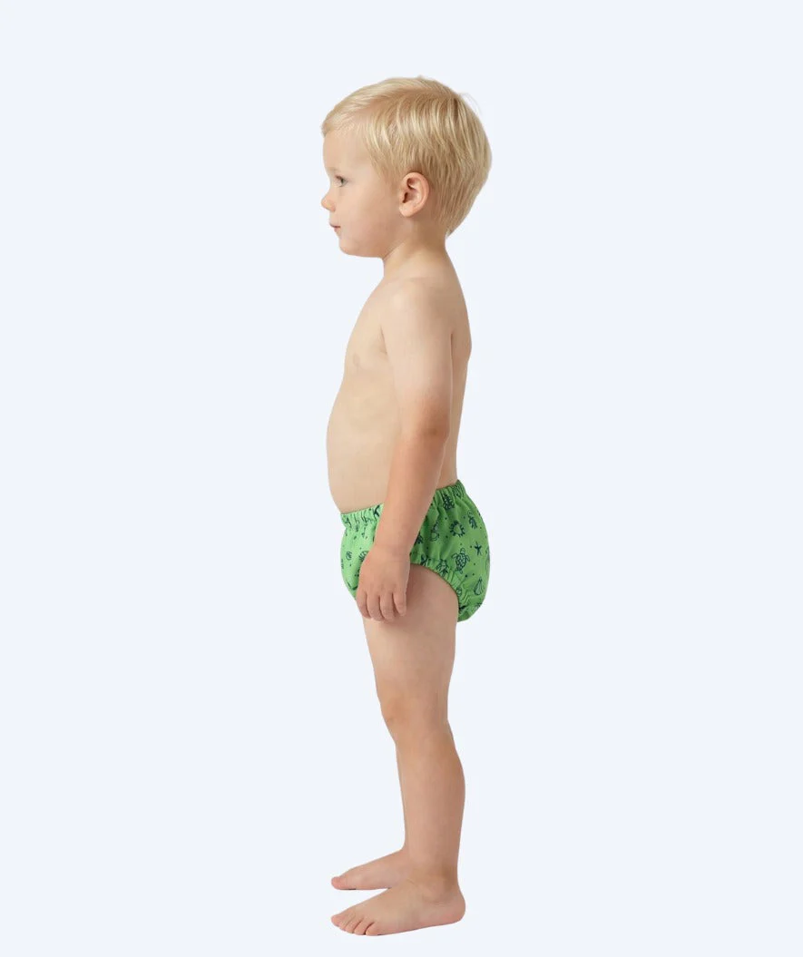 Watery swim nappies for kids - Foss Lining Nappy - Atlantic Green - Image 3