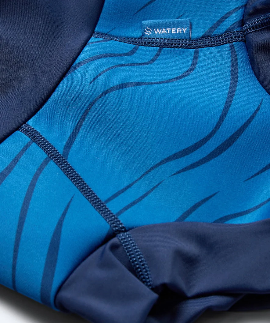 Watery swim nappies for kids - Neoprene Swim Nappy - Fjord Blue - Image 3