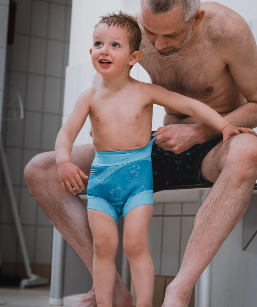 Watery swim nappies for kids - Neoprene Swim Nappy - Fjord Red - Image 6