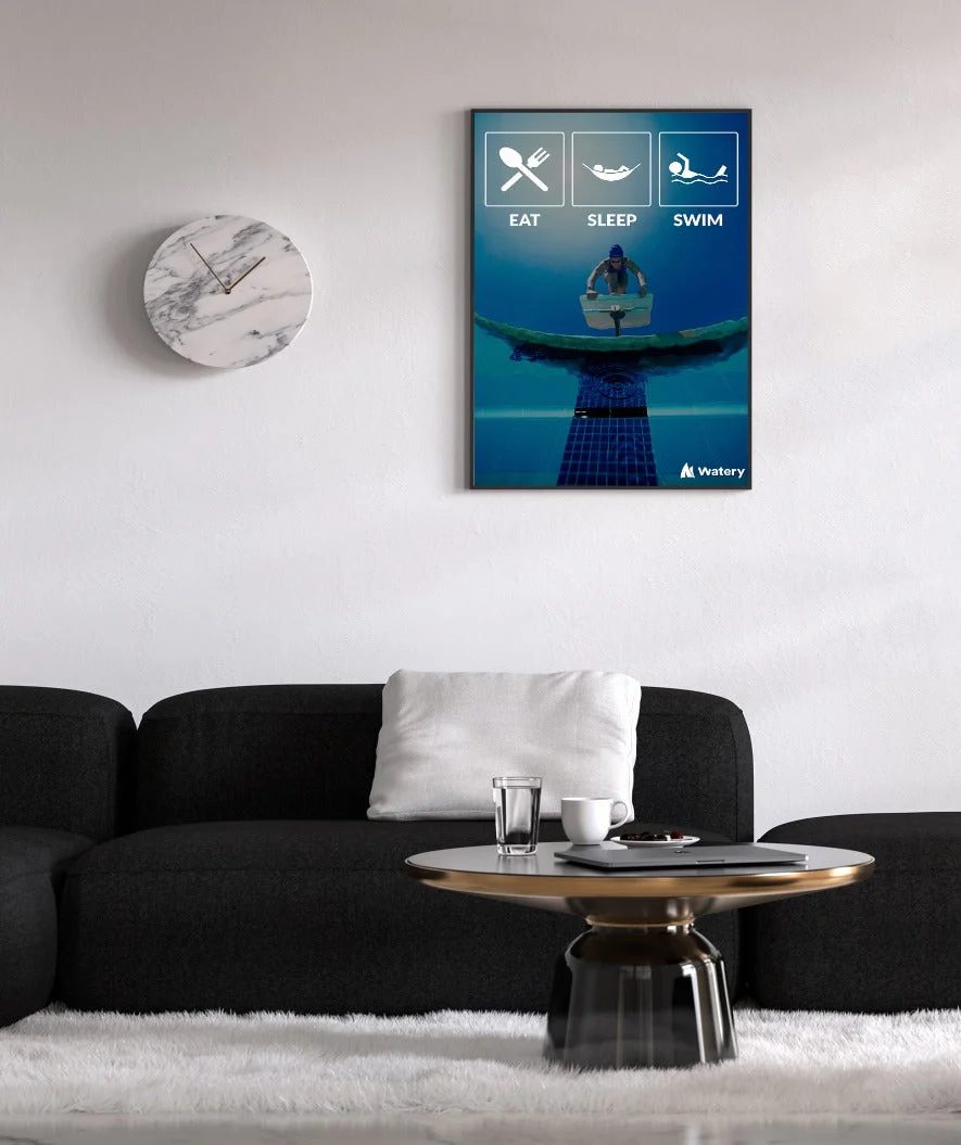 Watery swim poster - Eat - Sleep - Swim - Image 2