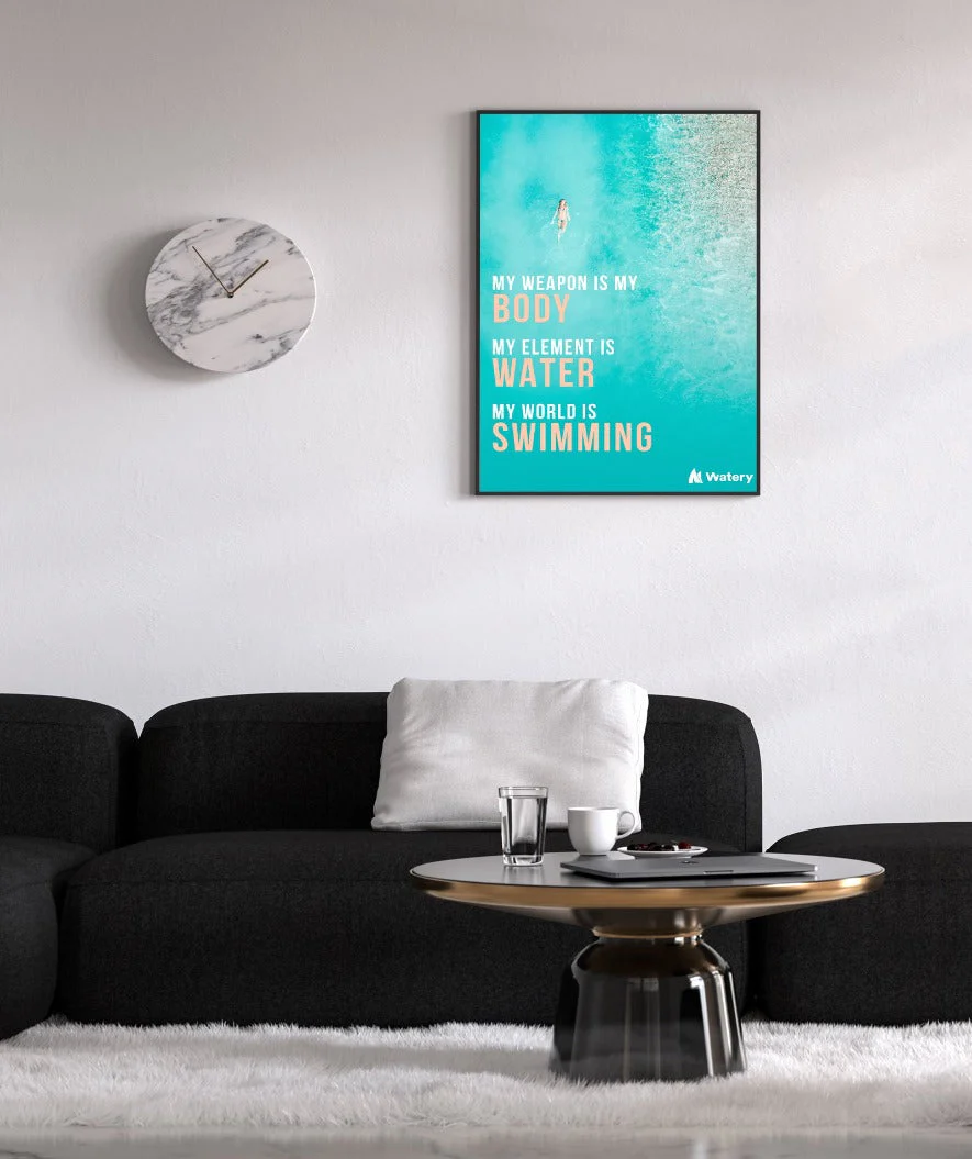Watery swim poster - My World is Swimming - Image 2