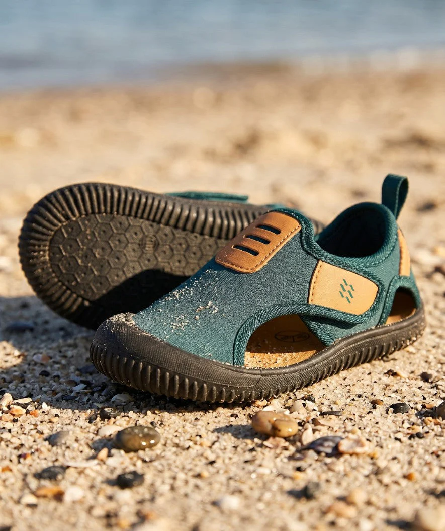 Watery water shoes for kids - Lighthouse - Green/orange - Image 6