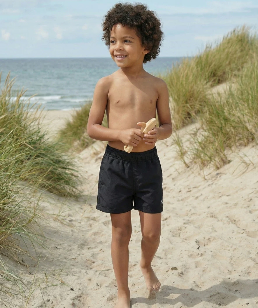 Watery swim shorts for boys - Waverly - Black - Image 4
