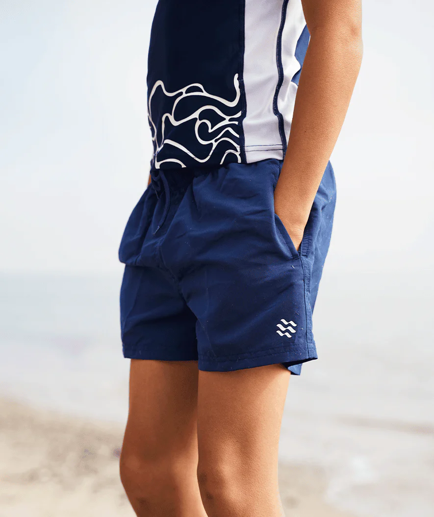 Watery swim shorts for boys - Waverly - Dark blue - Image 4