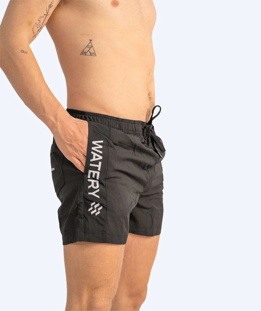 Watery swim shorts for men - Signature Eco - Black - Image 3