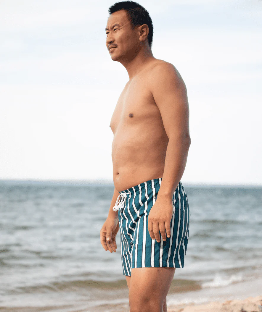 Watery swim shorts for men - Signature Eco - Dark blue - Image 13