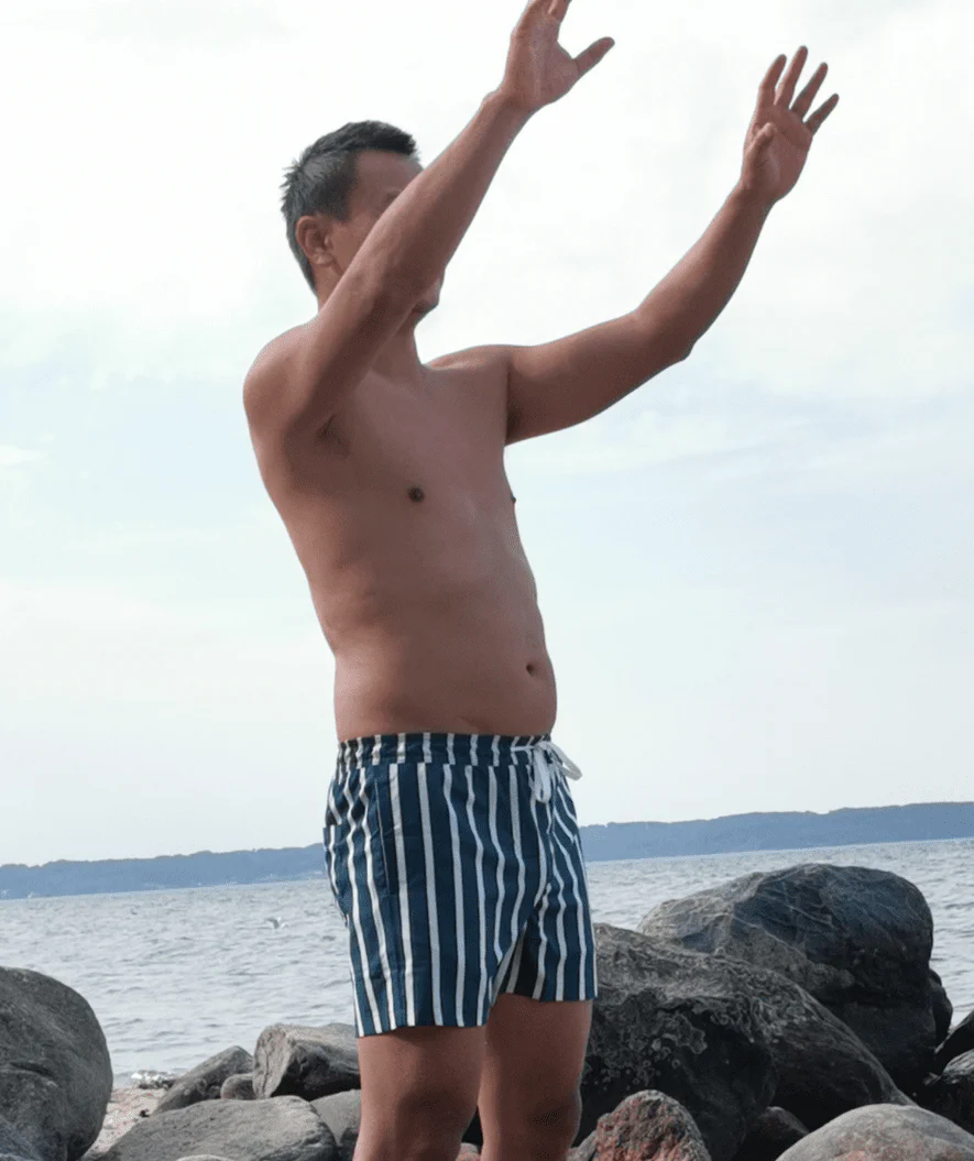 Watery swim shorts for men - Signature Eco - Red - Image 5