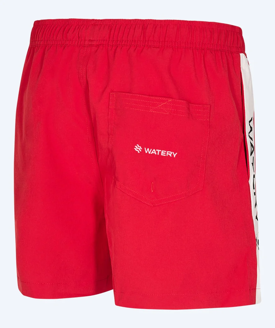 Watery swim shorts for men - Signature Eco - Red - Image 7