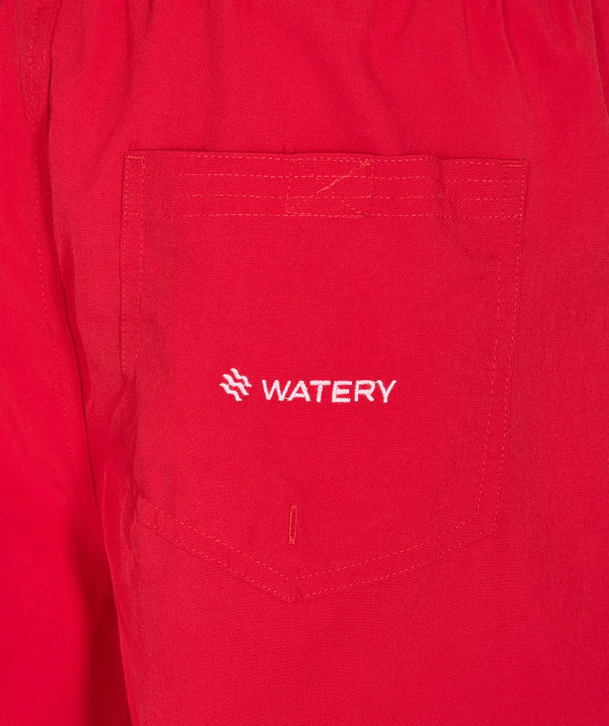 Watery swim shorts for men - Signature Eco - Red - Image 8