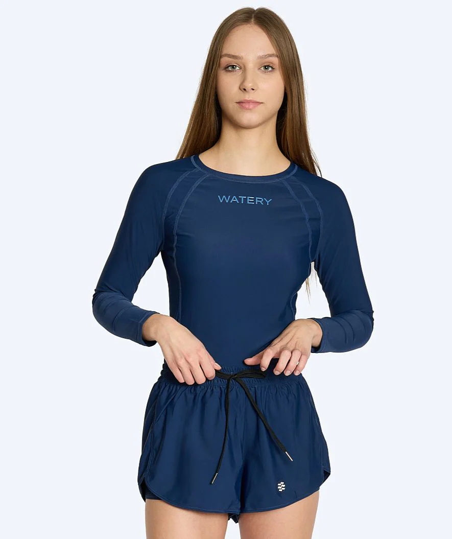 Watery swim shorts for women - Remington - Dark blue - Image 3