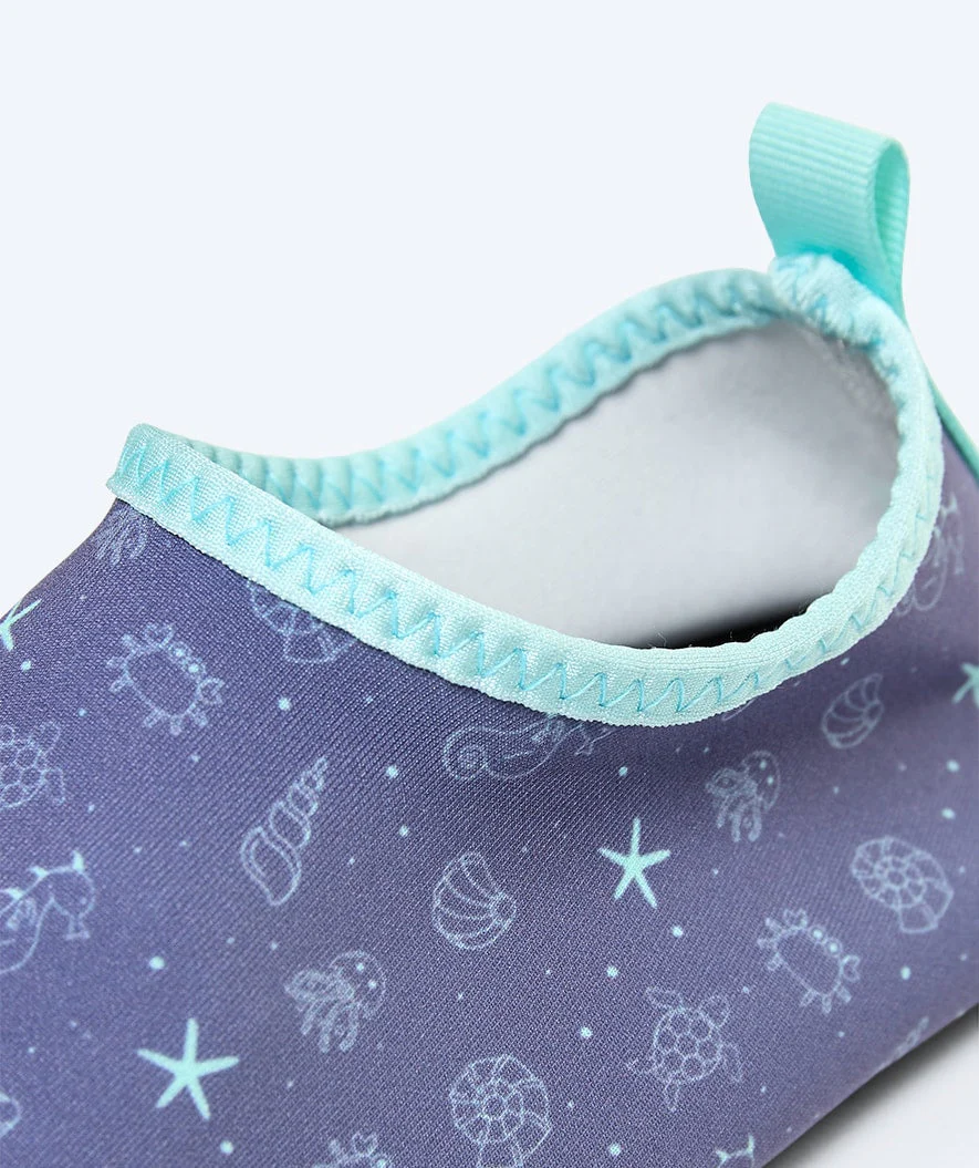 Watery swim socks for kids - Seadon - Atlantic Turquoise - Image 5