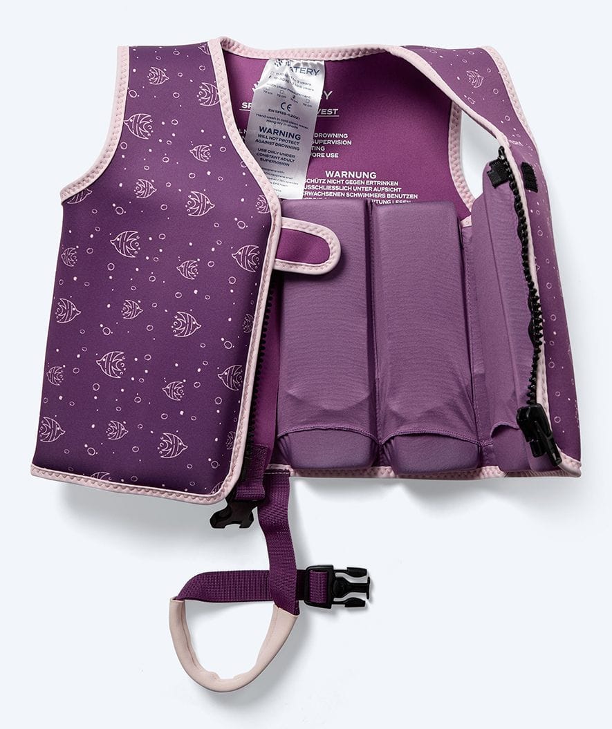 Watery swim vest for kids (1-6) - Splashy - Purple - Image 10