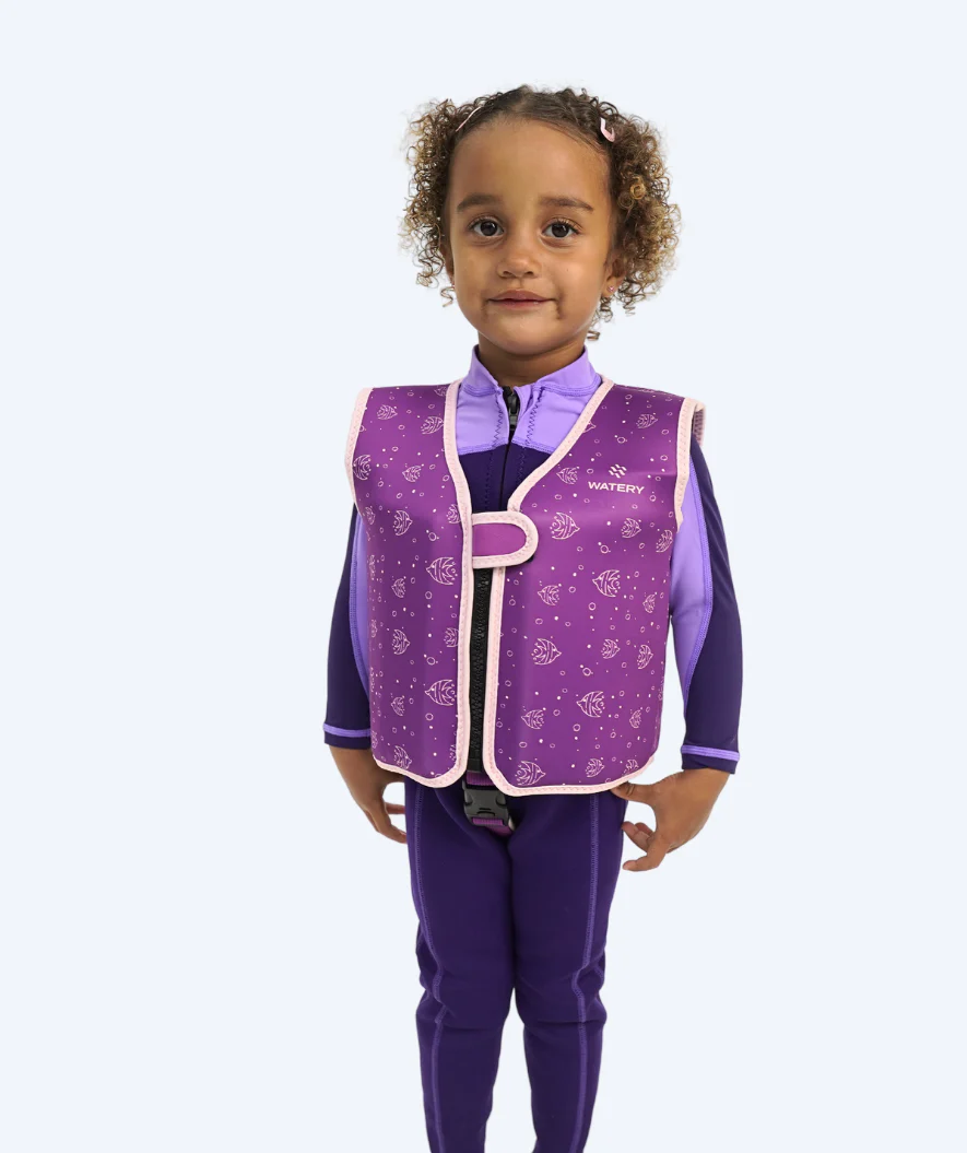 Watery swim vest for kids (1-6) - Splashy - Purple - Image 13