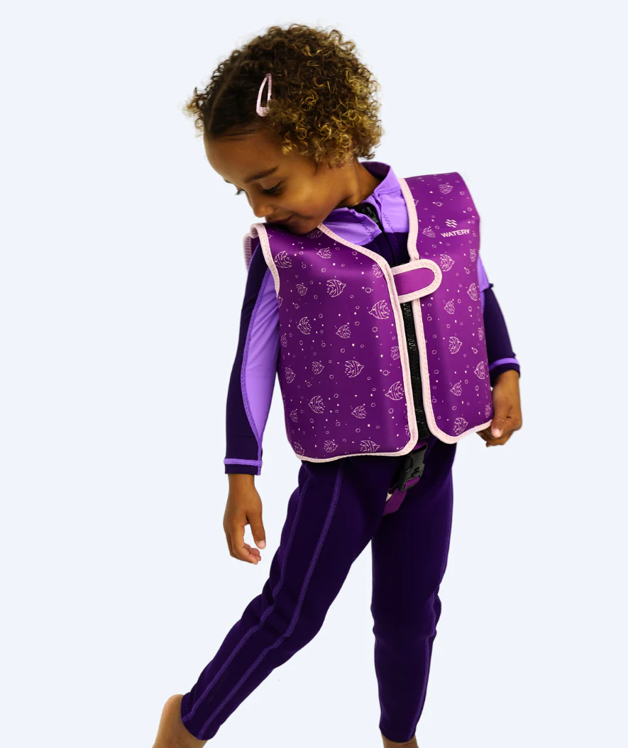 Watery swim vest for kids (1-6) - Splashy - Purple - Image 20