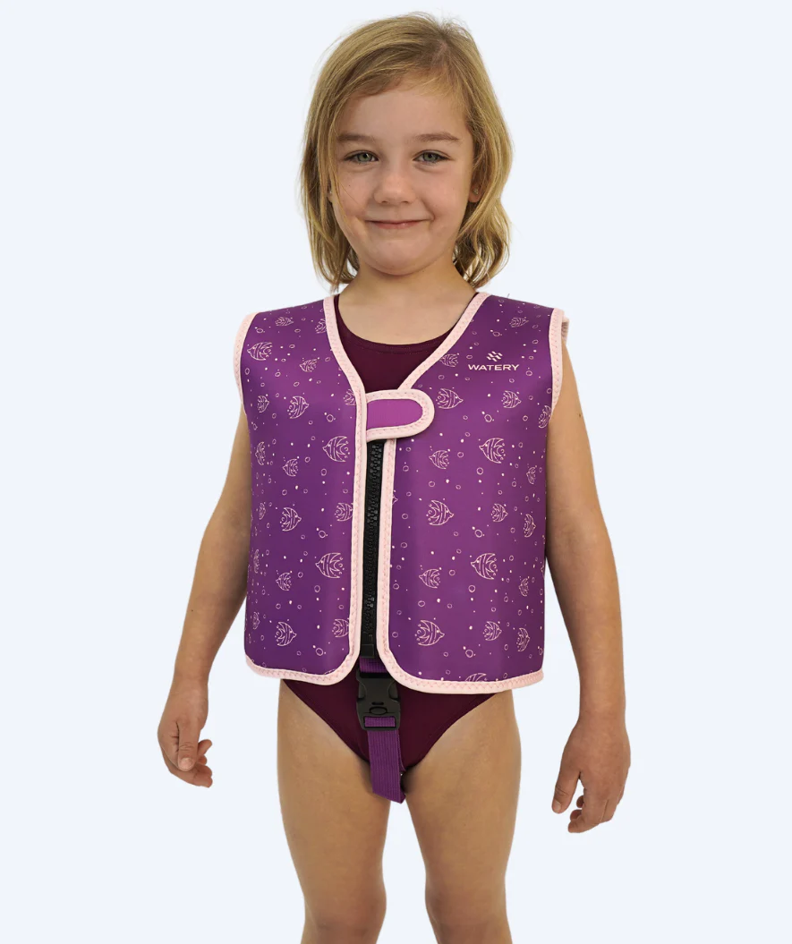 Watery swim vest for kids (1-6) - Splashy - Purple - Image 21
