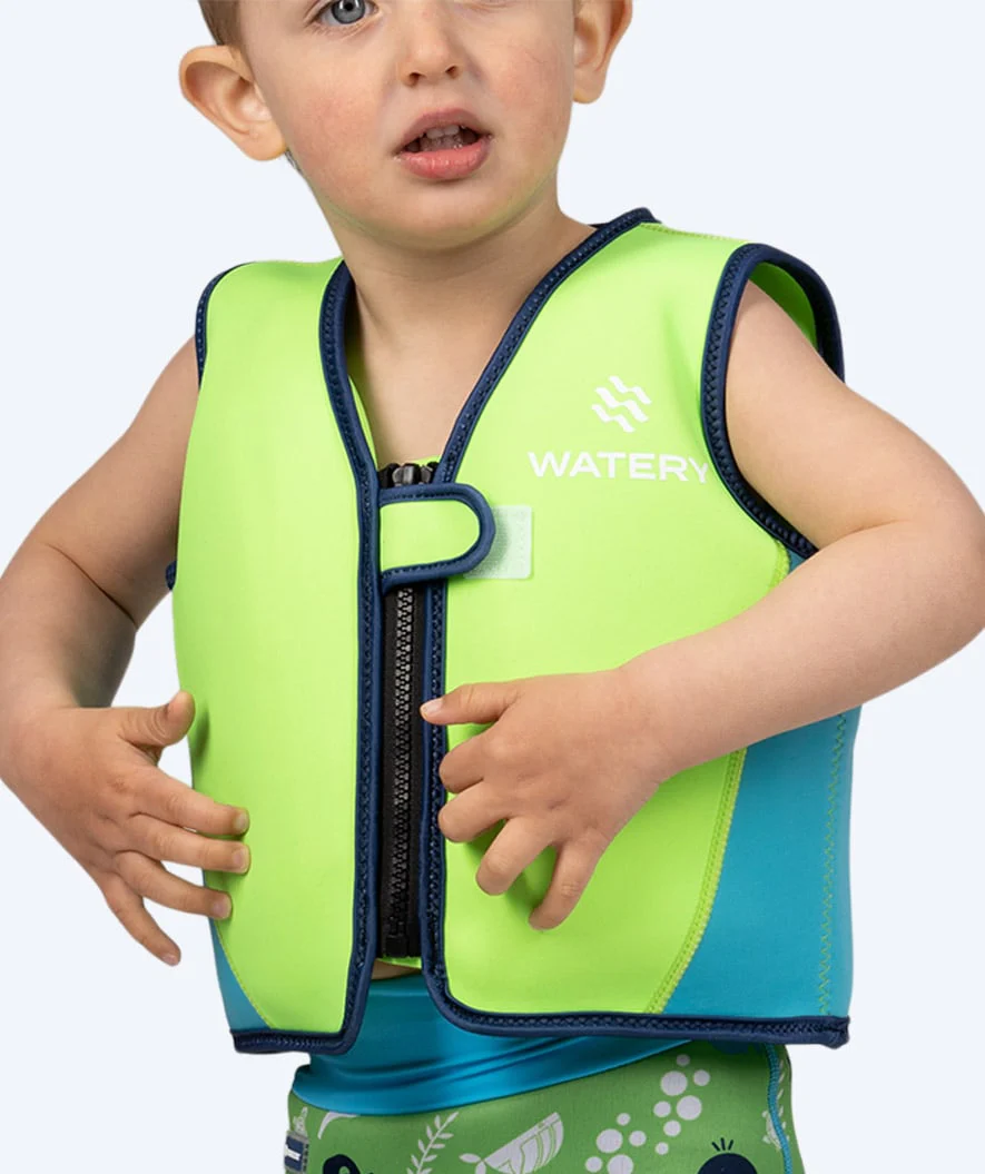 Watery swim vest for kids (2-8) - Basic - Green - Image 12