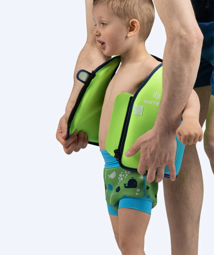 Watery swim vest for kids (2-8) - Basic - Green - Image 8