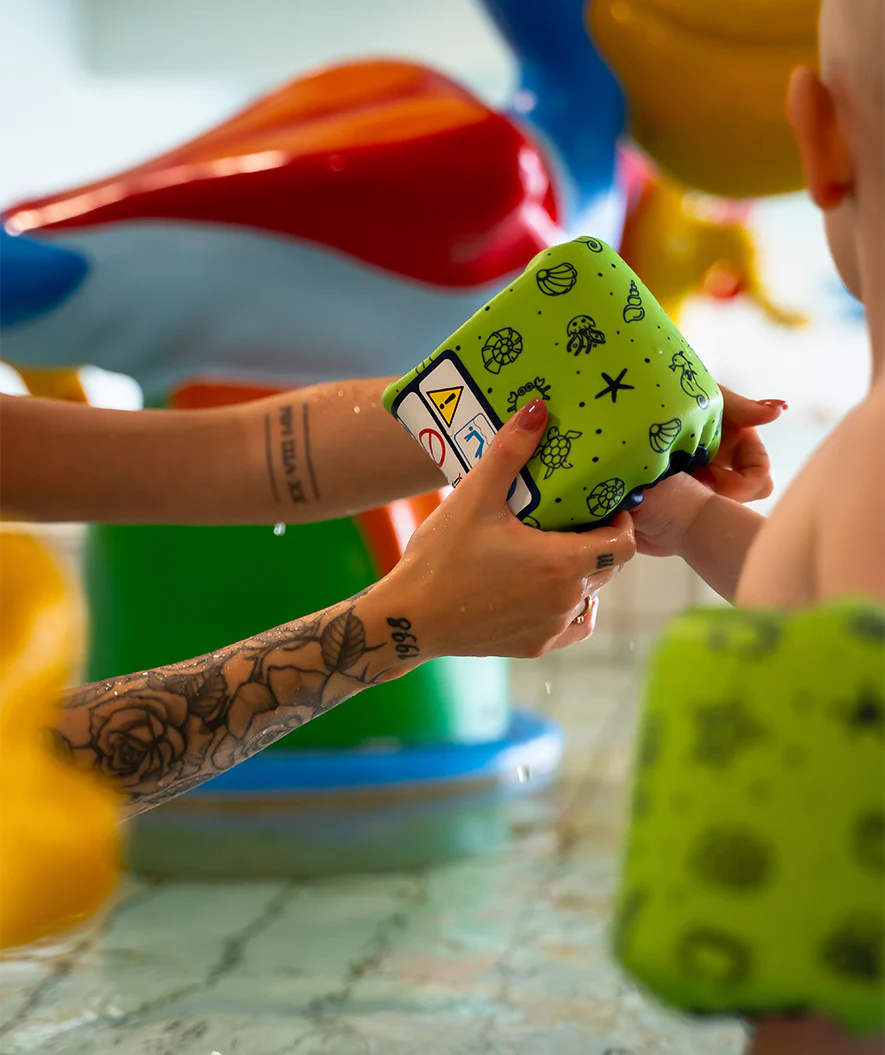 Watery armbands for kids - Splashy (11-30kg) - Green - Image 5
