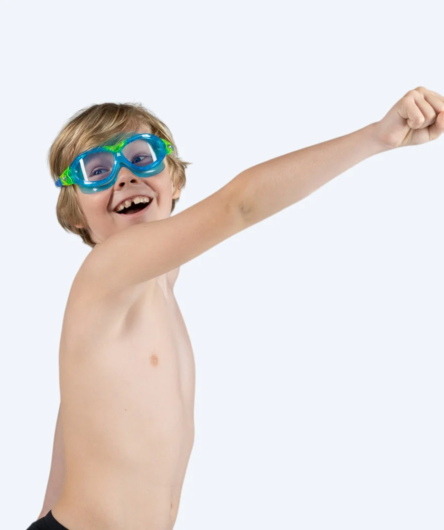 Watery swimming goggles for kids - Mantis 2.0 - Atlantic Blue/clear - Image 11