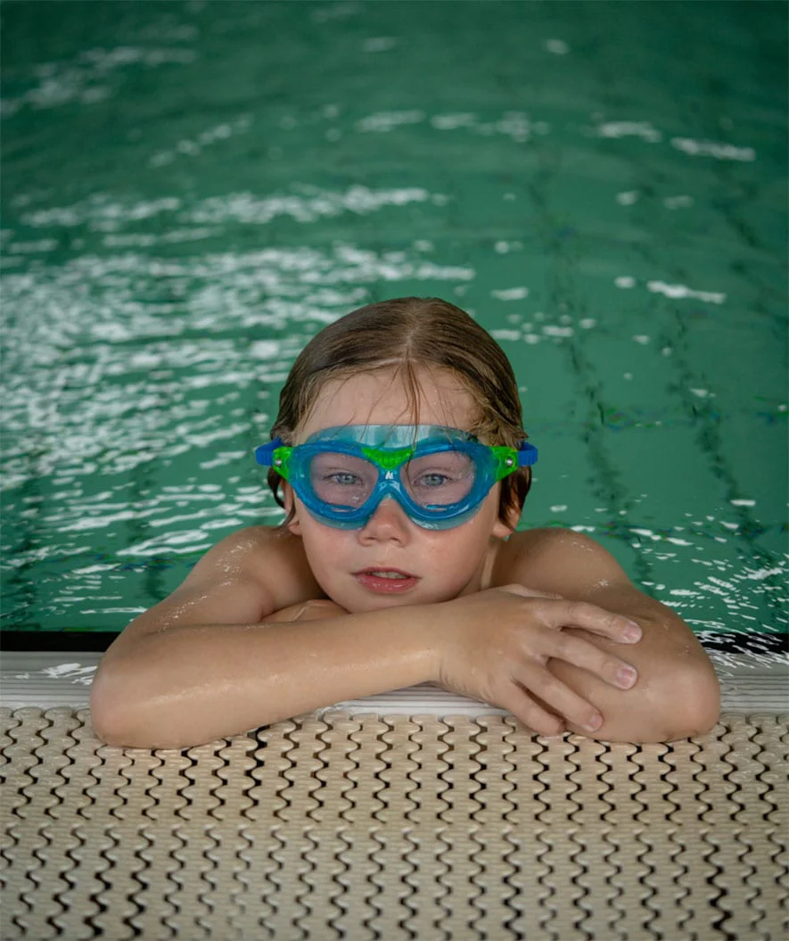 Watery swimming goggles for kids - Mantis 2.0 - Atlantic Blue/clear - Image 8