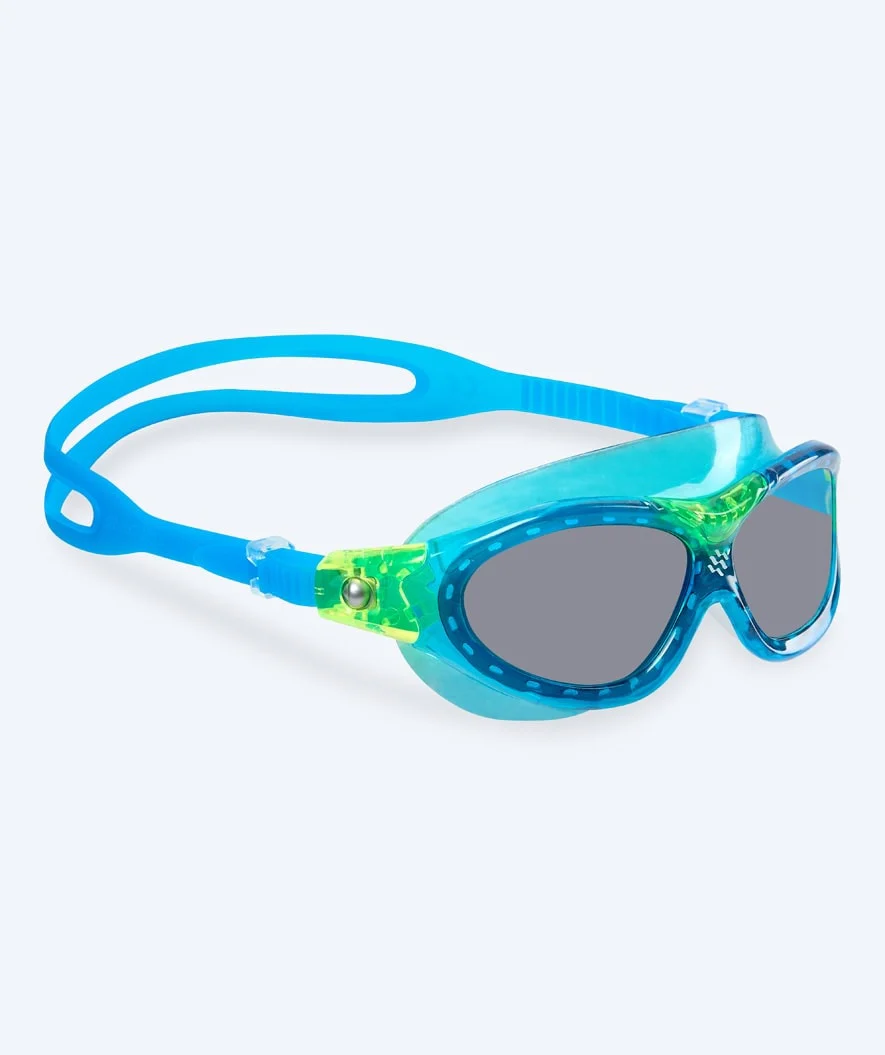 Watery swimming goggles for kids - Mantis 2.0 - Blue (Smoke lens)