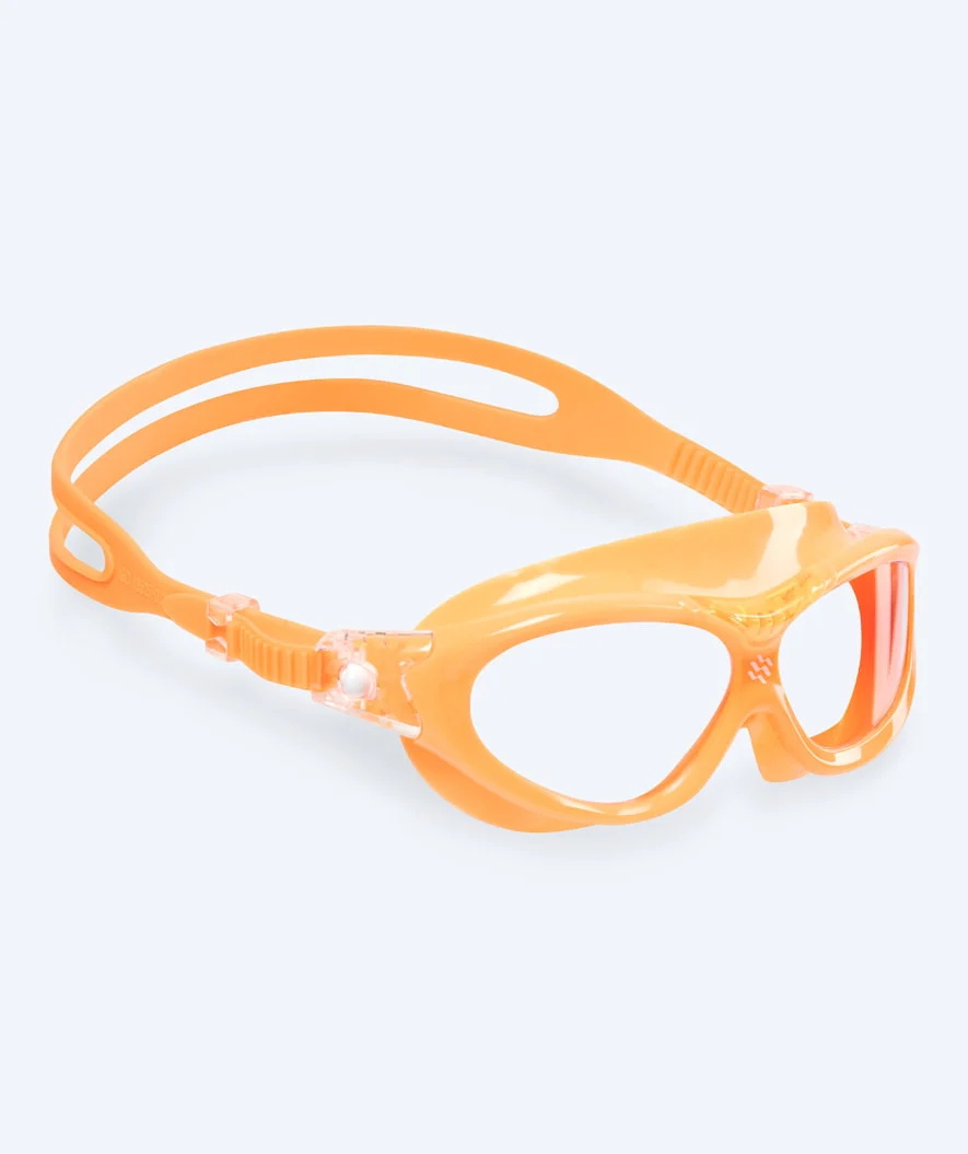 Watery swimming goggles for kids - Mantis 2.0 - Orange/clear