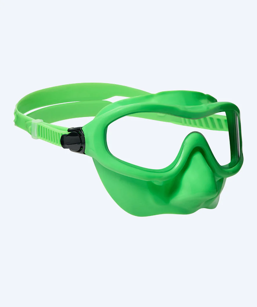 Watery swim mask for kids - Ocean - Green/clear
