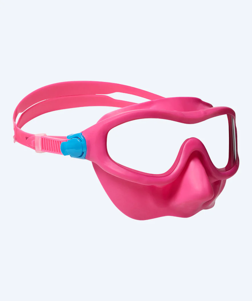 Watery swim mask for kids - Ocean - Pink/clear