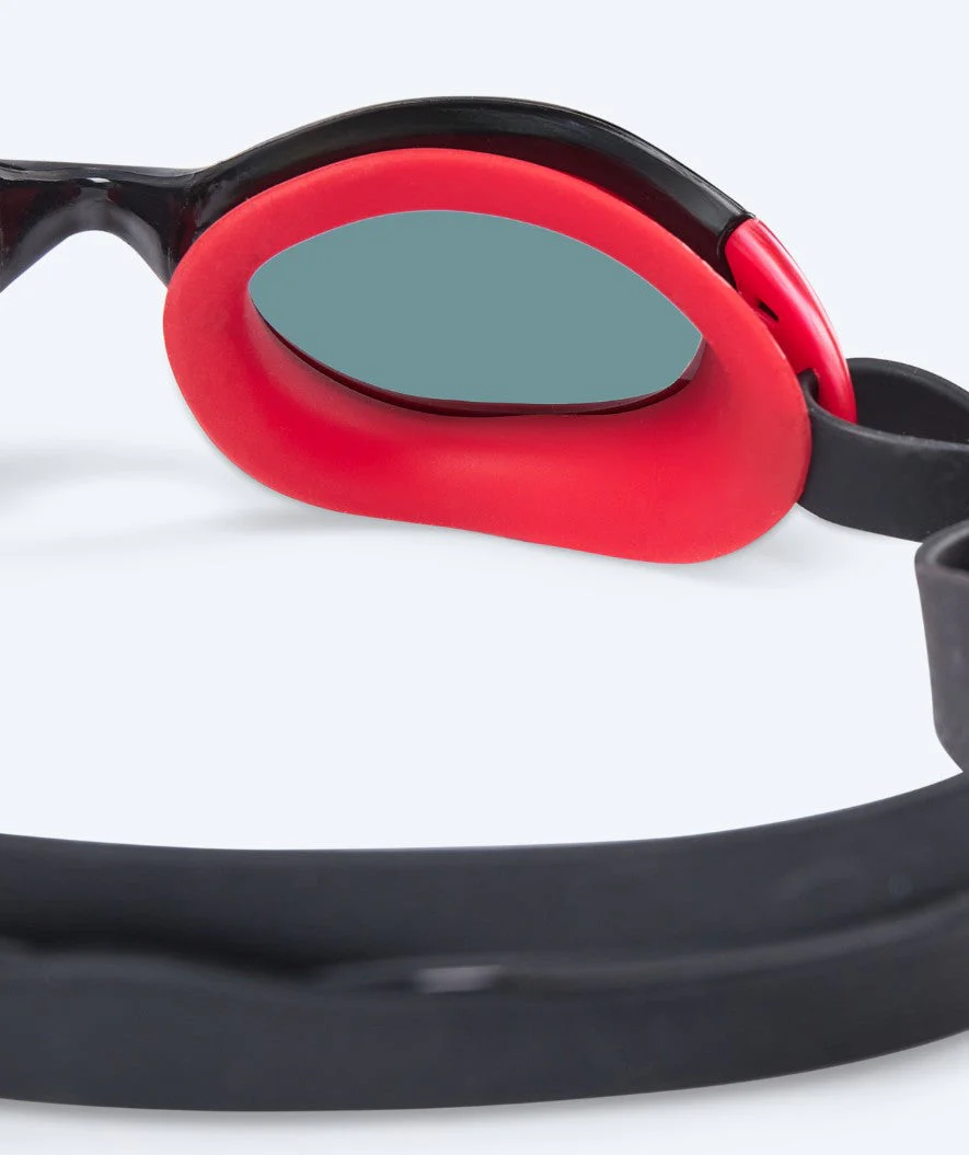 Watery swimming goggles for kids - Wade Active - Black/red (Smoke lens) - Image 3